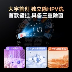 大宇 壁挂式洗衣机迷你小型内衣裤婴儿超薄洗烘一体机小壁虎BGX12H