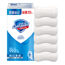 舒肤佳 香皂 纯白清香6块皂 99.9%除菌 洗澡沐浴皂肥皂  新旧包装随机 赠京东家政