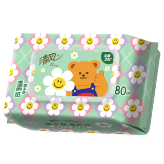 清风 湿厕纸 80片*1包