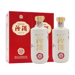 汾酒 匠心 清香型白酒 送礼 宴请聚会白酒 42度 500mL 2瓶 匠心12 双瓶装 汾12