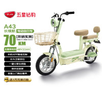 五星钻豹 电动自行车A43新国标长续航电动车48V22AH石墨烯铅酸智能日常通勤代步可上牌源