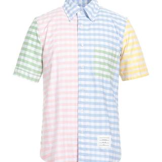 THOM BROWNE 男士格纹衬衫