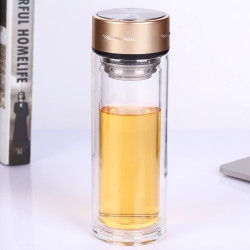 Pangdonglai 双层玻璃杯 定制logo 广告杯 500ml 透明