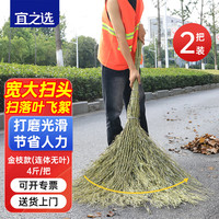 宜之选 大扫把竹苕帚 落叶/纸屑/粉尘 2把