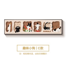 中古风多巴胺小狗装饰画