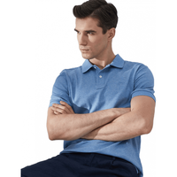 雅戈尔 男士POLO衫 短袖 纯色 浅蓝 3XL