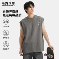 马克华菲 100%棉26新款夏季呼吸感男士背心