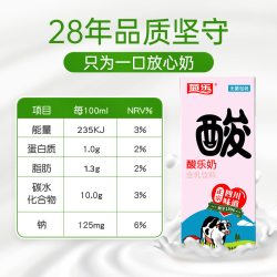 菊乐 酸乐奶儿童饮料 250ml*12盒