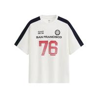 Gap 868207 纯棉Logo印花 白色 2XL 男士T恤