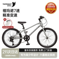 途锐达 蜂鸟24寸钛金色青少年山地自行车儿童8-15岁男女孩单车小学生礼物