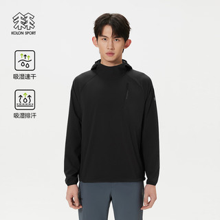 KOLON SPORT 可隆 LHRT6MN065-BK AIRDOT吸湿速干 黑色 XL 长袖T恤