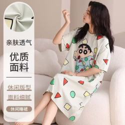 勋阳宇乐 睡裙女夏女士睡衣带胸垫甜美