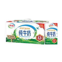 伊利 1.8r/盒！伊利纯牛奶21盒×2箱