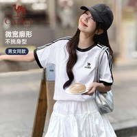  CAMEL/骆驼 刺绣 女士短袖T恤