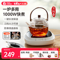 小熊 煮茶器小型电陶炉家用煮茶炉围炉煮茶花茶泡茶一体茶壶耐冷热