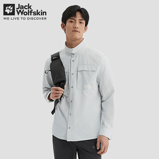 Jack Wolfskin 狼爪 男士防泼水防晒衬衫 冷灰色 XL 5033421