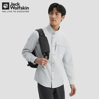 Jack Wolfskin 狼爪 男士防泼水防晒衬衫 冷灰色 XL 5033421