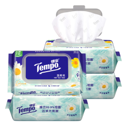 得宝 一博同款 洋甘菊湿厕纸 80片*4包 *2箱8包