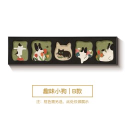 中古风多巴胺小狗装饰画