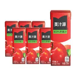 美汁源 Coca-Cola 可口可乐 美汁源 100%苹果汁 250ml*6盒 0脂肪