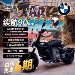 宝马 CE 02电动摩托车 高端锂电池两轮电动摩托车 跨骑电摩 & 高速真续航 & 金属风暴黑 舒适版