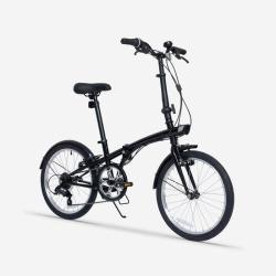迪卡侬 ADJ120折叠自行车20寸 城市通勤便携骑行单车-5798550