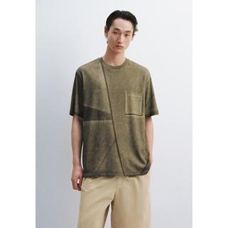 URBAN REVIVO UML450119 100%棉 男士T恤