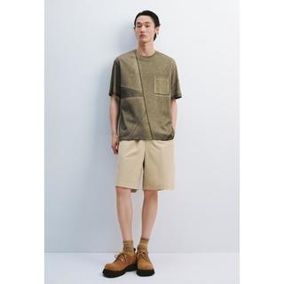 URBAN REVIVO UML450119 100%棉 男士T恤