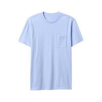 Gap 857901 纯棉logo口袋 蓝色 S码 男士短袖T恤