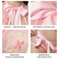 HIDDEN BUTTERFLY 刺绣丝带蝴蝶结 女士内衣套装