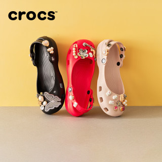 crocs 白鹿同款经典芭蕾鞋舒适轻便休闲鞋女鞋