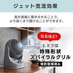 IRISOHYAMA 爱丽思欧雅玛小型电风扇PCF-MKM15-H静音8帖 灰