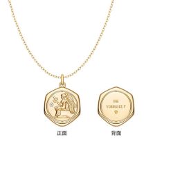 HEFANG Jewelry 许愿币女神币项链 HFI087134-171219 儿童节礼物