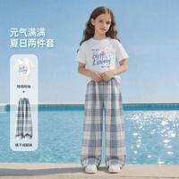 Five Plus 女童夏装套装2026夏季薄款T恤儿童两件套