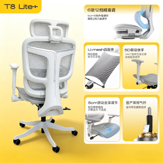 座易 T9人体工学椅电脑椅办公椅久坐电竞椅靠背椅子书房家用座椅