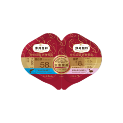 弗列加特 98%生骨肉含量 FPMR全价成猫双餐杯 三文鱼鸭肉味37.5g*12盒