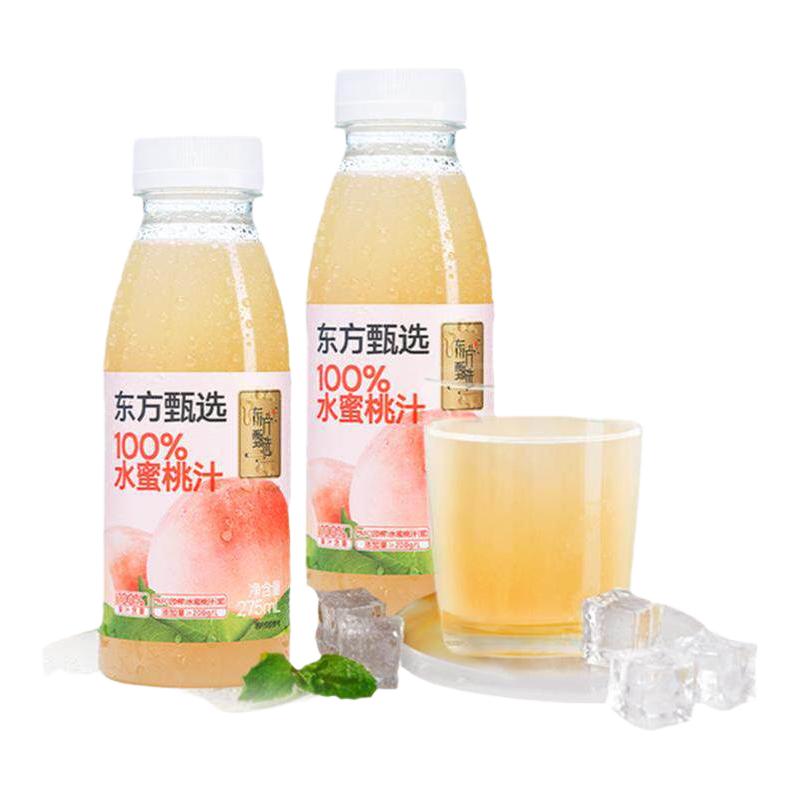 东方甄选 100%水蜜桃汁 果汁饮料