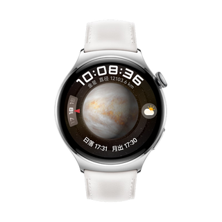 华为 Watch4 eSIM版 金星白 丹宁蓝皮表带 智能手表