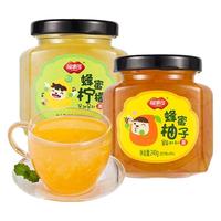 福事多 蜂蜜柚子柠檬百香果茶 240g 罐装 水果茶