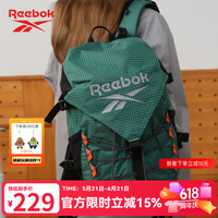 Reebok 户外休闲运动耐磨防刮防泼水轻量化登山包双肩包款背包墨绿色
