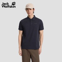 Jack Wolfskin狼爪 DONDO氧气休闲Polo衫 深海军蓝 L 男士短袖