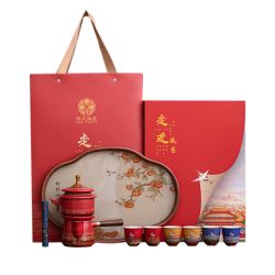 苏氏陶瓷 走进故宫瑞柿纳福自动茶具 宫墙红
