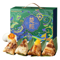 移动端、京东百亿补贴、今日必买：仟吉 端午礼盒 仟吉楚粽·宴华粽子礼盒1440g