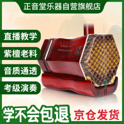正音堂 五星紫檀 二胡 民族乐器（包装清单：五星紫檀二胡，二胡琴盒，松香，琴码，备用弦，音垫，二胡弓）