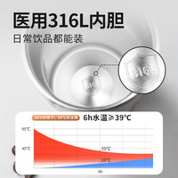 富光 316L不锈钢保温杯 优雅白 500ml