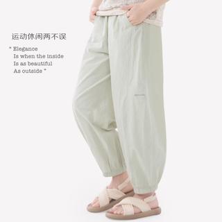 迪士尼 100%棉女童夏季运动长裤