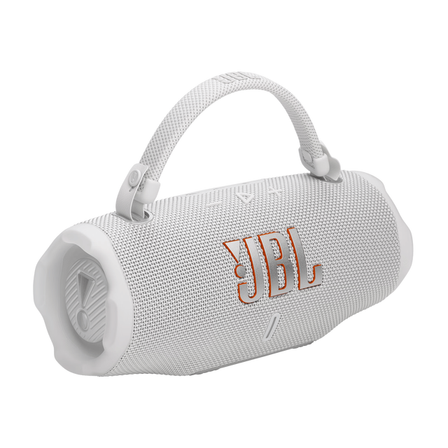 JBL CHARGE6 音乐冲击波六代 白色 便携蓝牙音箱+低音炮 户外防水音响 AI音效增强 礼物