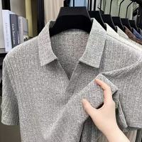 Cebrodz 老钱风印花 POLO衫 灰色 M