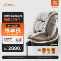 移动端、京东百亿补贴：两只兔子 B107 求知2 安全座椅 光晖版 0-8岁 星曜金