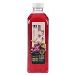 七鲜 葡萄兰香乌龙茶1L*6 箱装大瓶果汁茶饮料